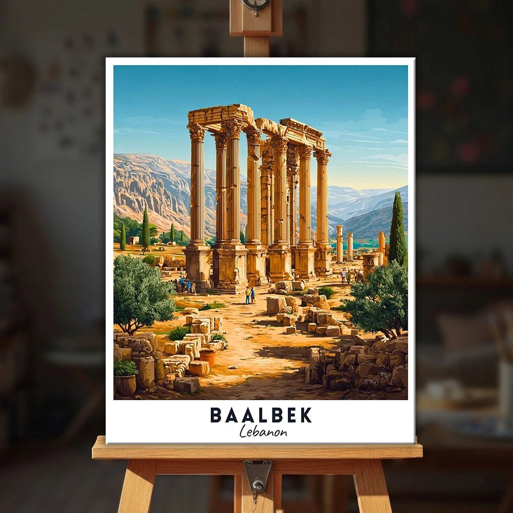 Baalbek - Póster de viaje