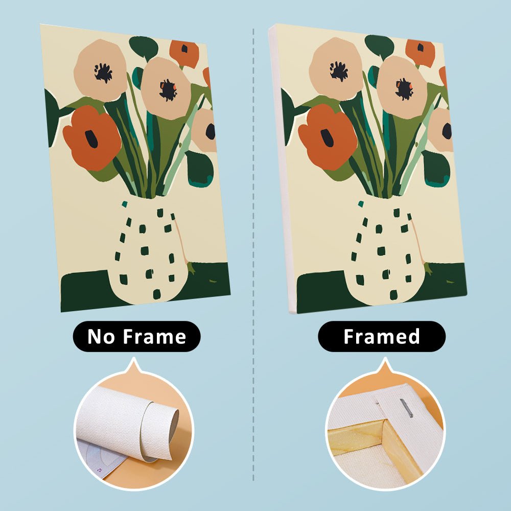 Modern Bloom Gallery - Mini Paint by Numbers Kit (6 Pieces) paint by numbers kit