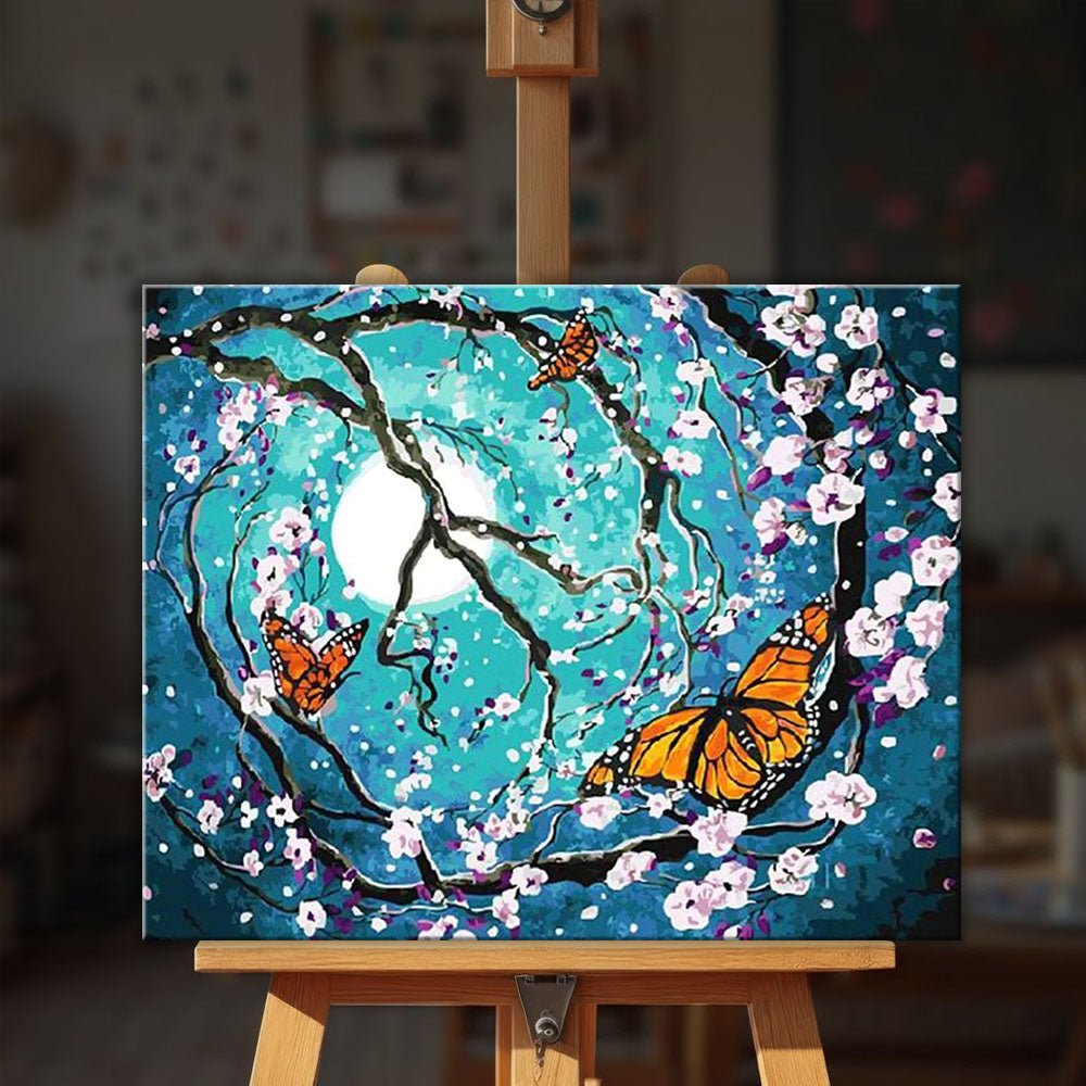Butterfly Swirl paint by numbers kit