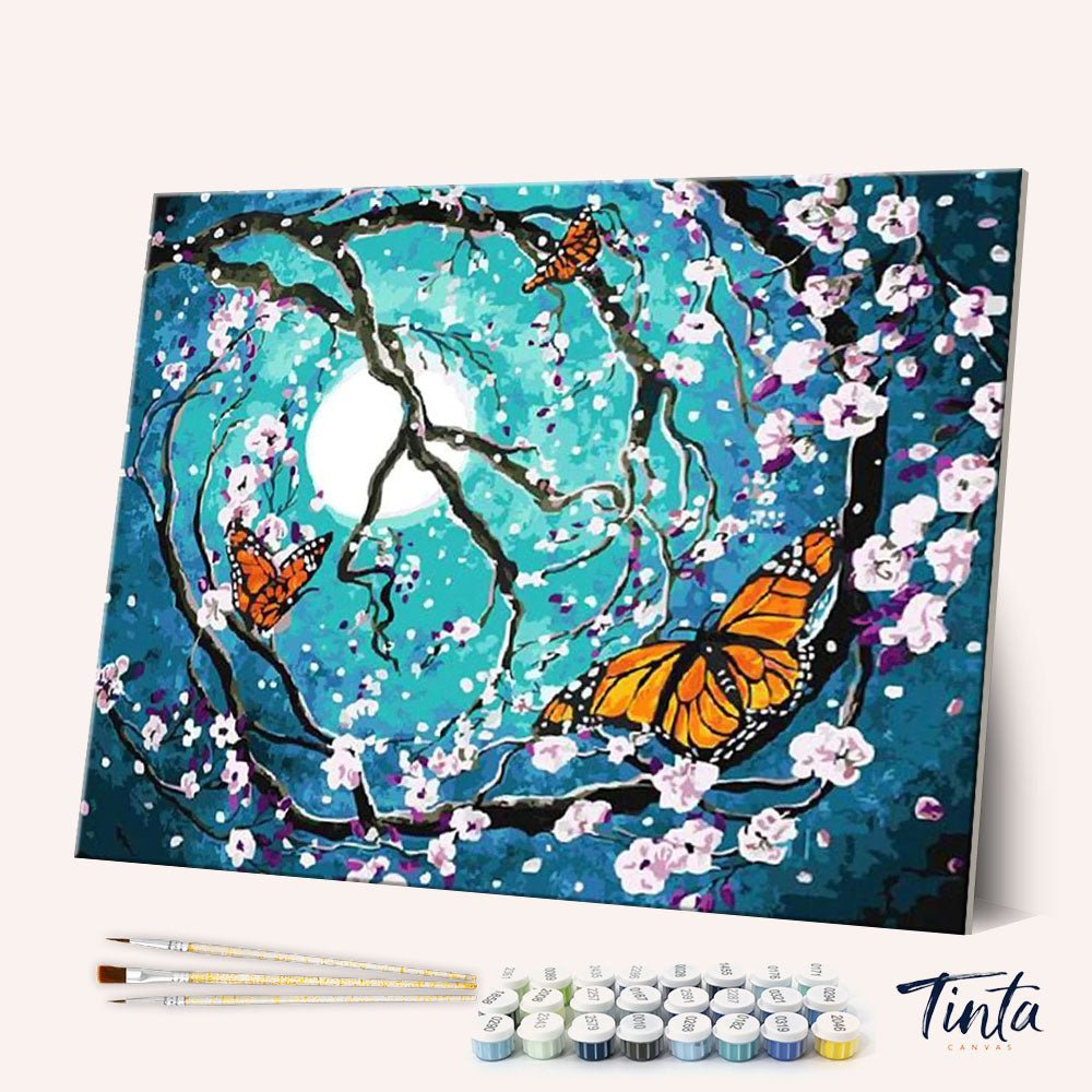 Butterfly Swirl paint by numbers kit