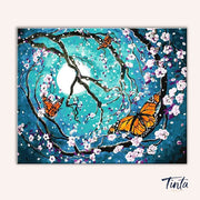 Butterfly Swirl paint by numbers kit