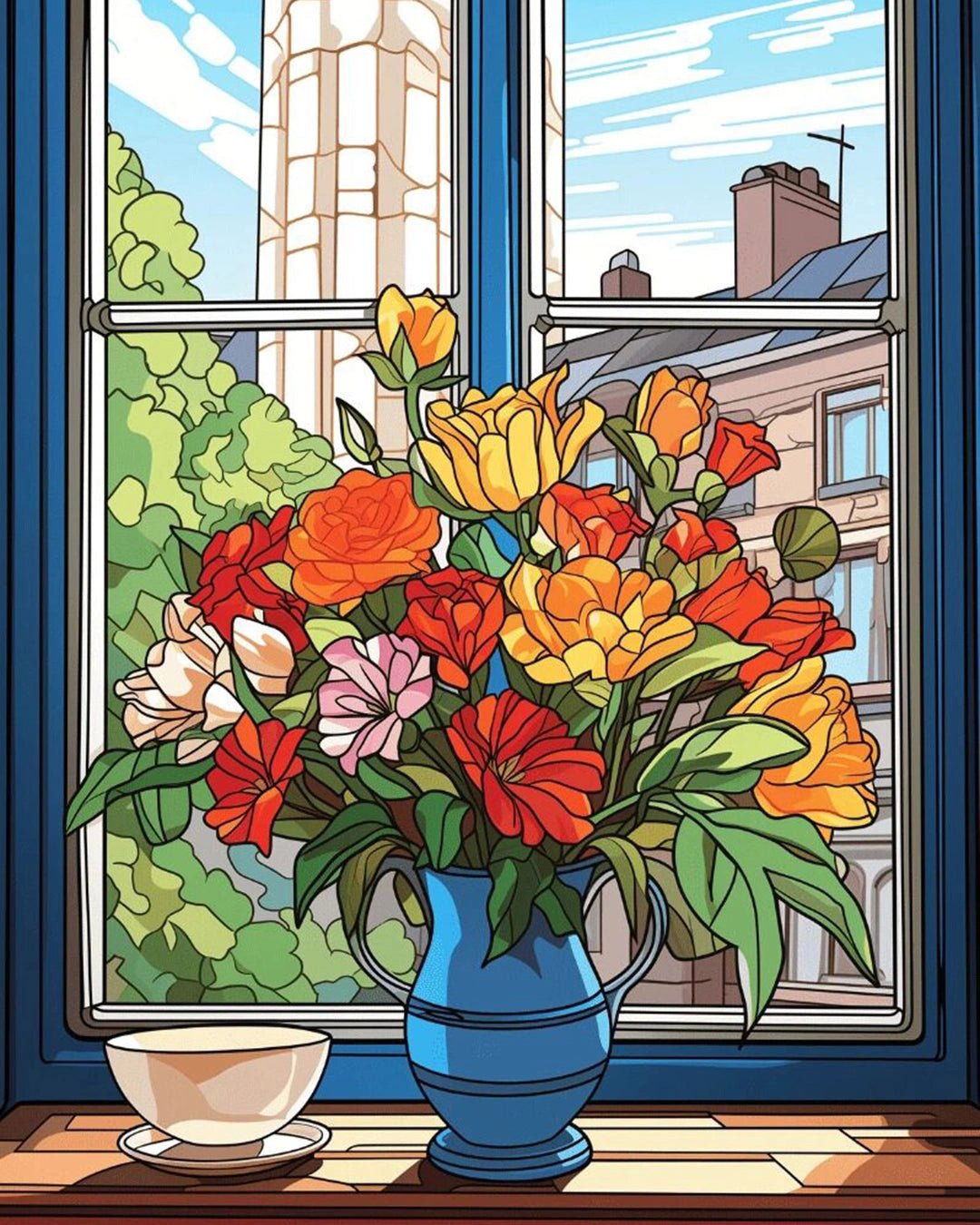 Aromatic View paint by numbers kit