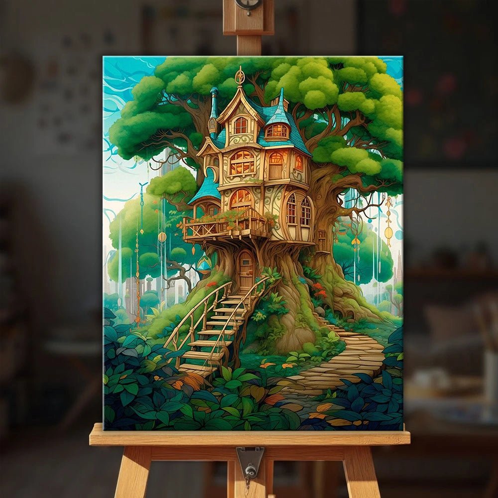 Arboreal Haven paint by numbers kit