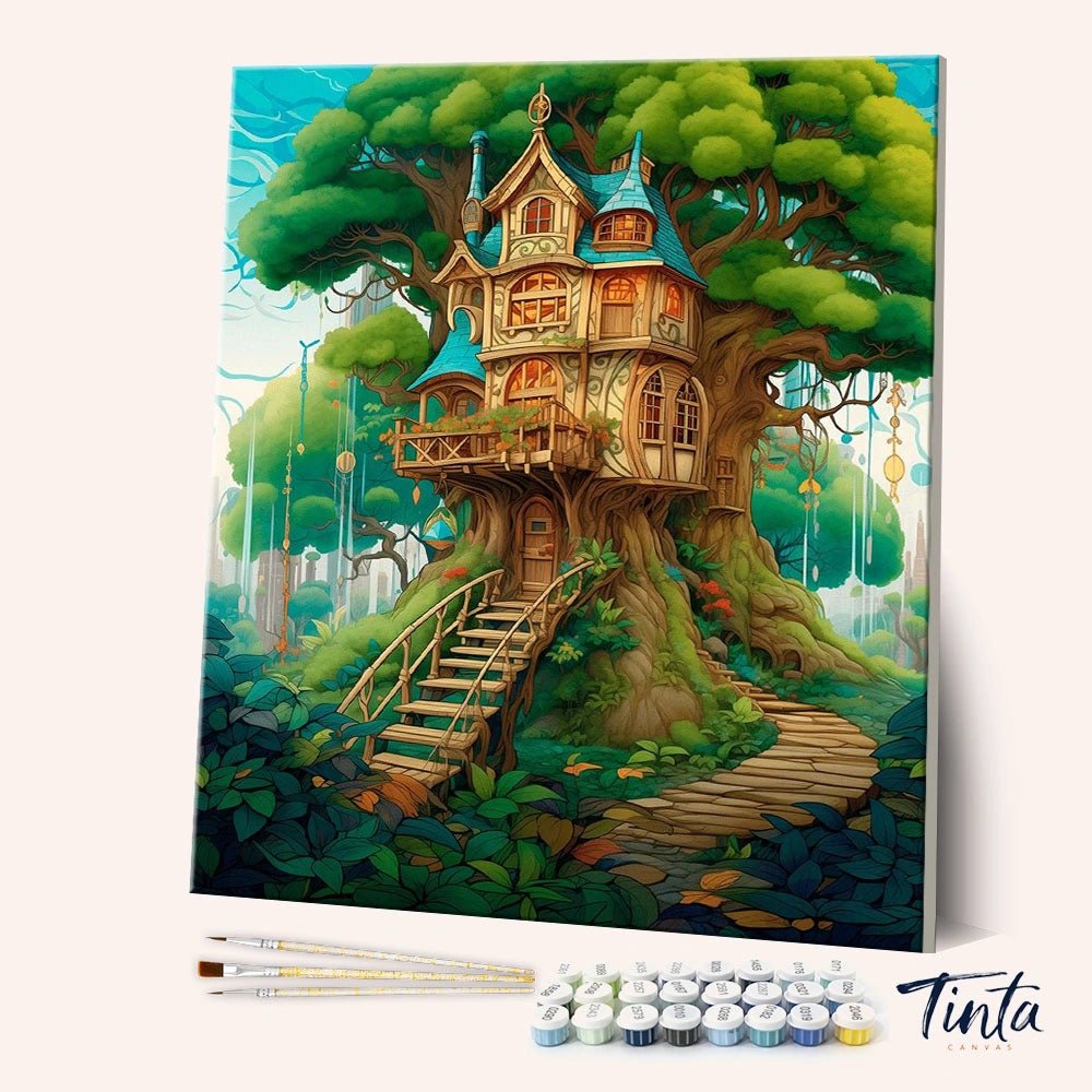 Arboreal Haven paint by numbers kit