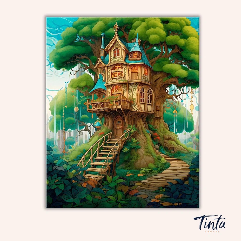 Arboreal Haven paint by numbers kit