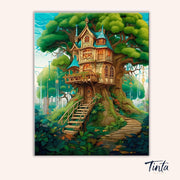 Arboreal Haven paint by numbers kit