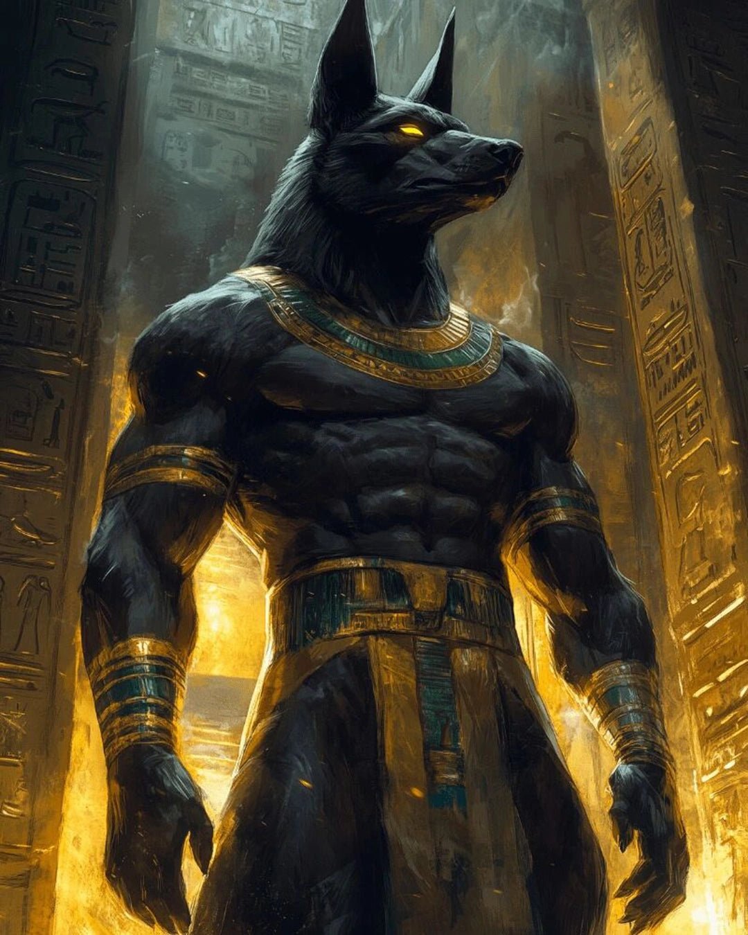 Anubis paint by numbers kit