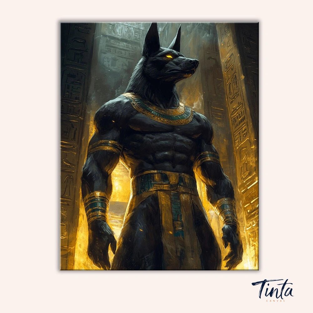 Anubis paint by numbers kit