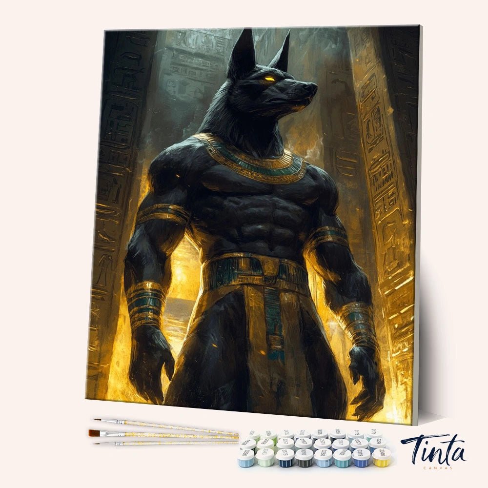 Anubis paint by numbers kit