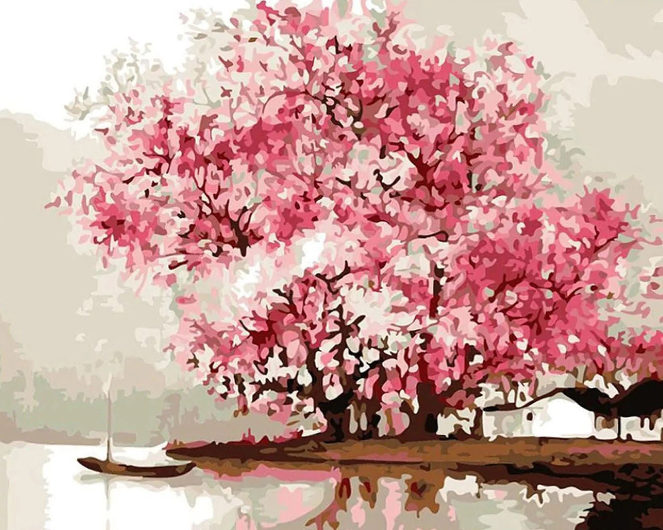 Cherry Blossoms paint by numbers kit