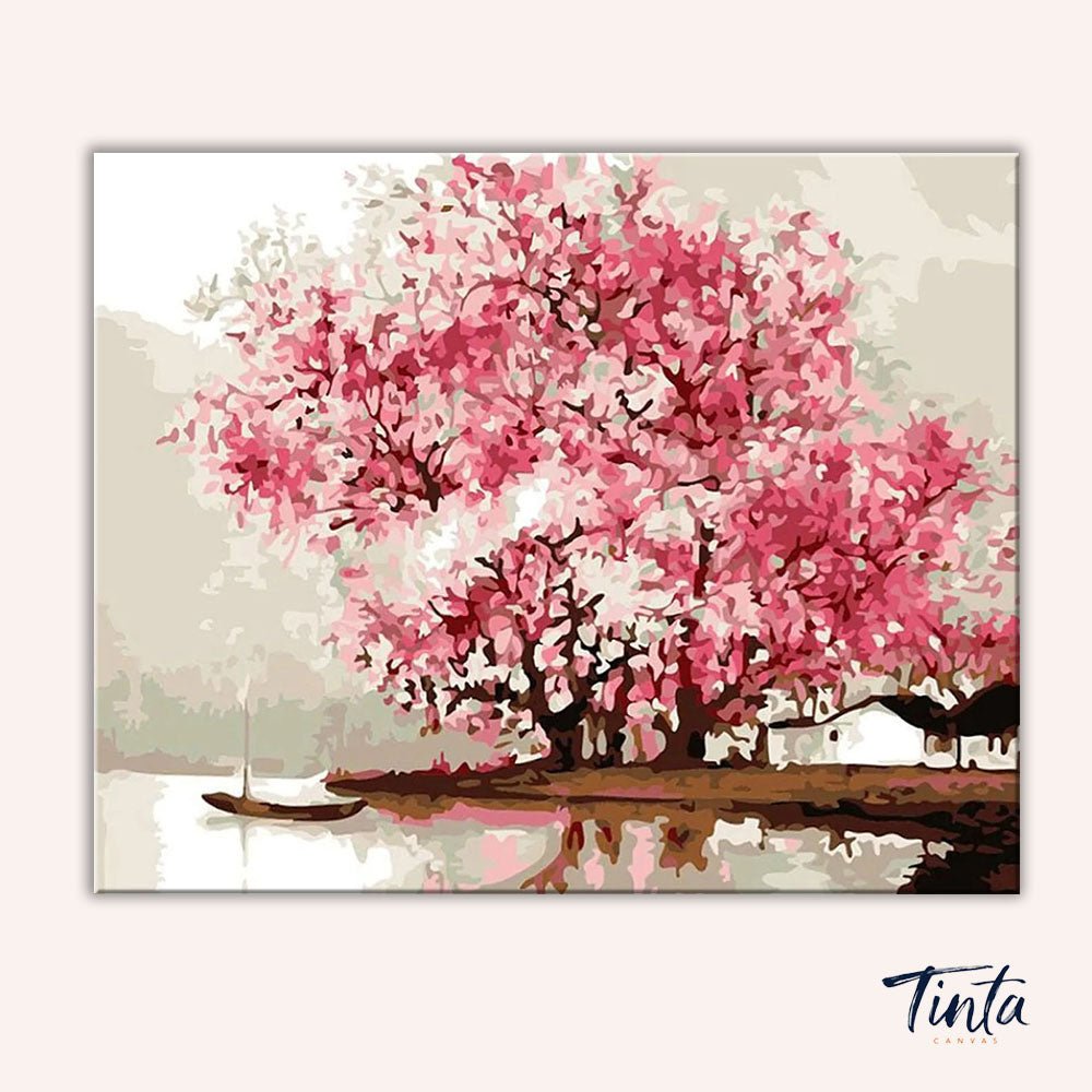 Cherry Blossoms paint by numbers kit
