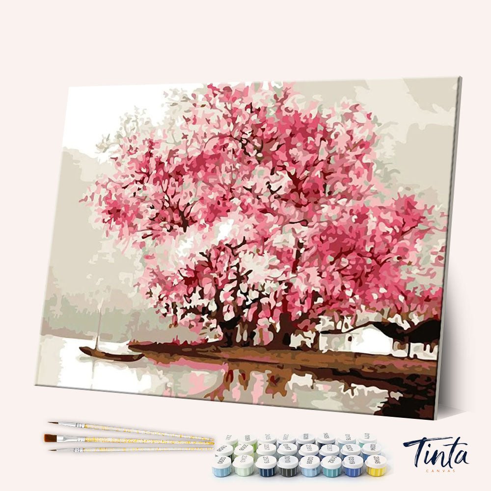 Cherry Blossoms paint by numbers kit