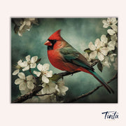 Northern Cardinal paint by numbers kit