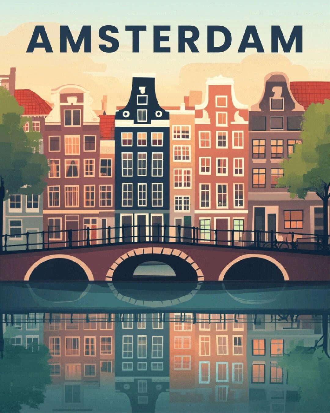 Amsterdam paint by numbers kit