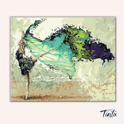 Abstract Dancer paint by numbers kit