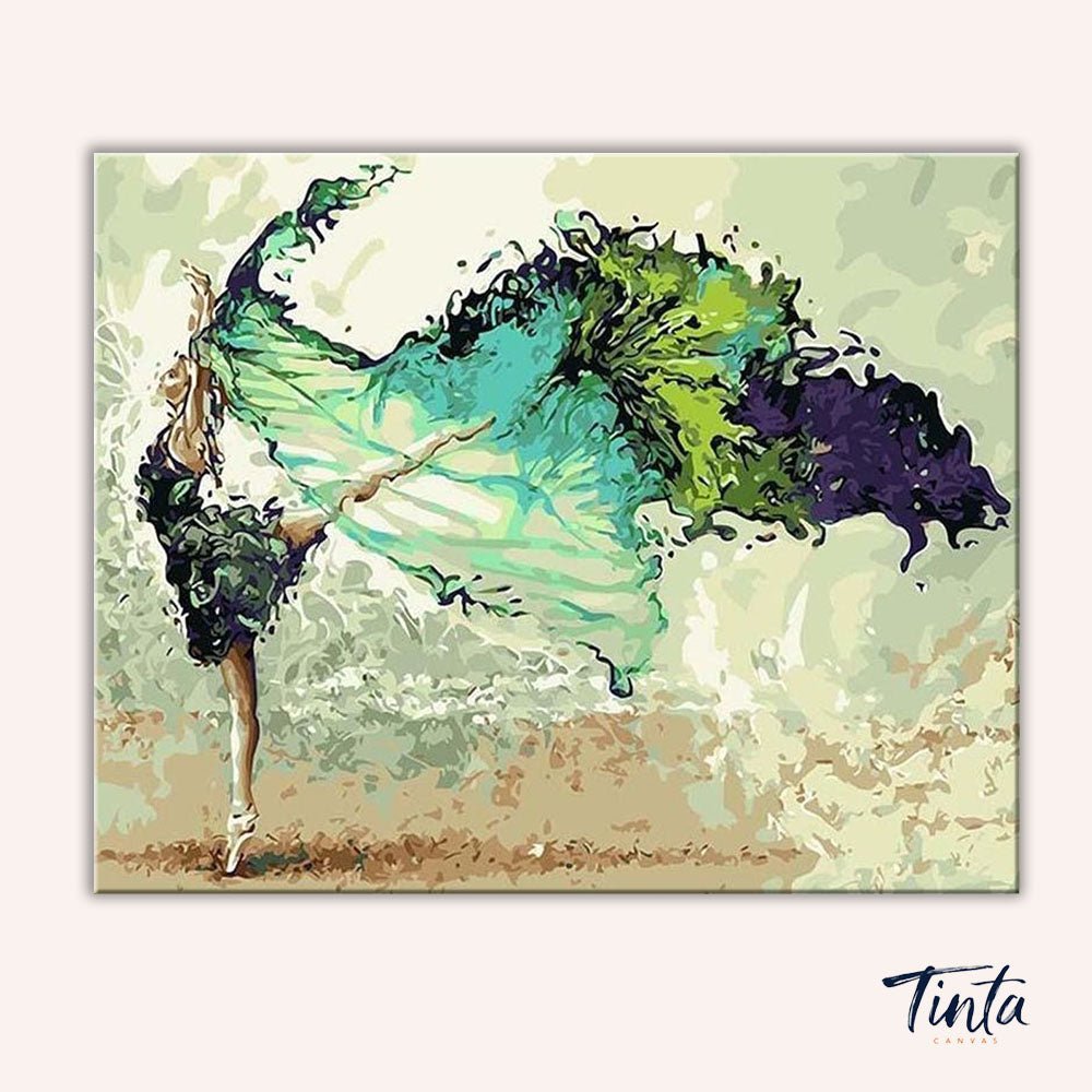 Abstract Dancer paint by numbers kit