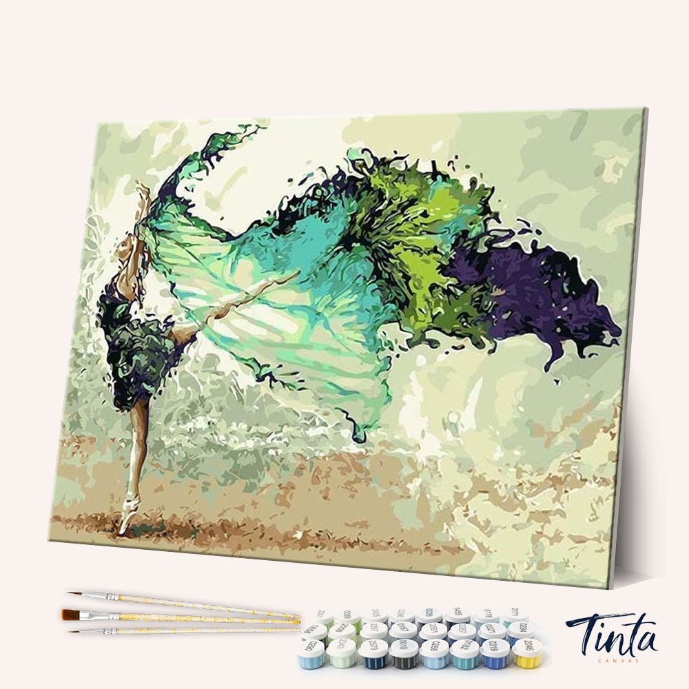 Abstract Dancer paint by numbers kit