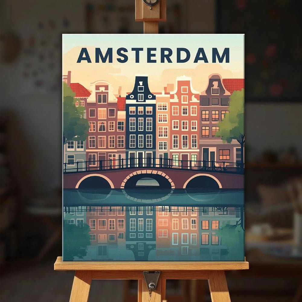 Amsterdam paint by numbers kit