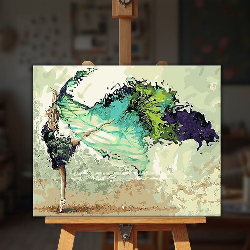 Abstract Dancer paint by numbers kit