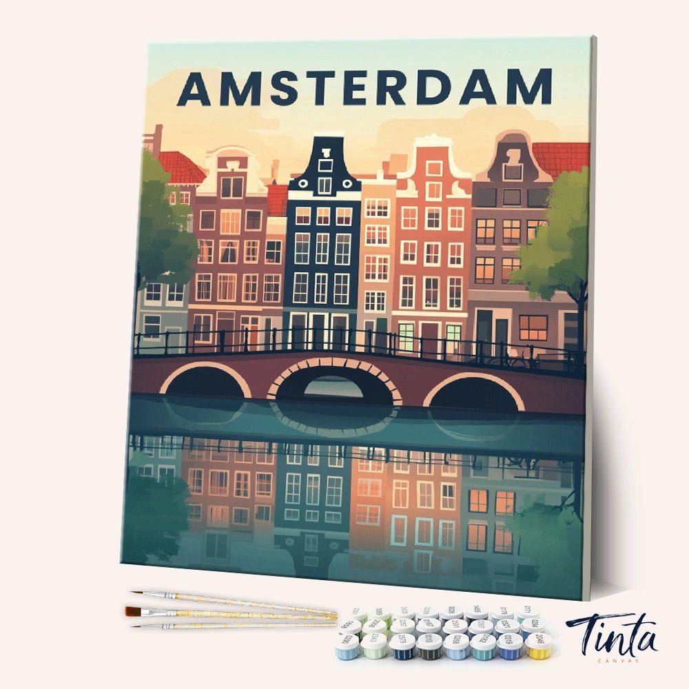Amsterdam paint by numbers kit