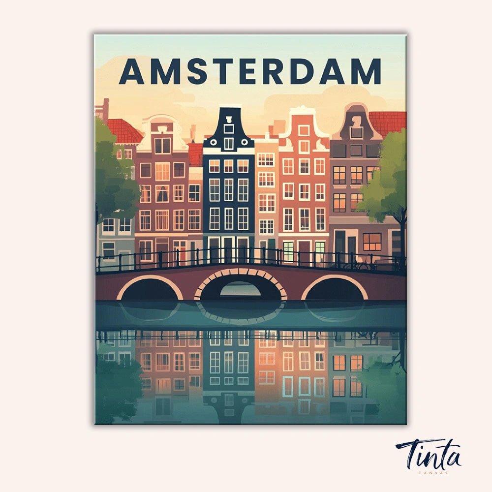 Amsterdam paint by numbers kit