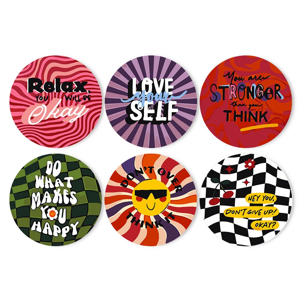 Bold Affirmations (6 Pieces) paint by numbers kit