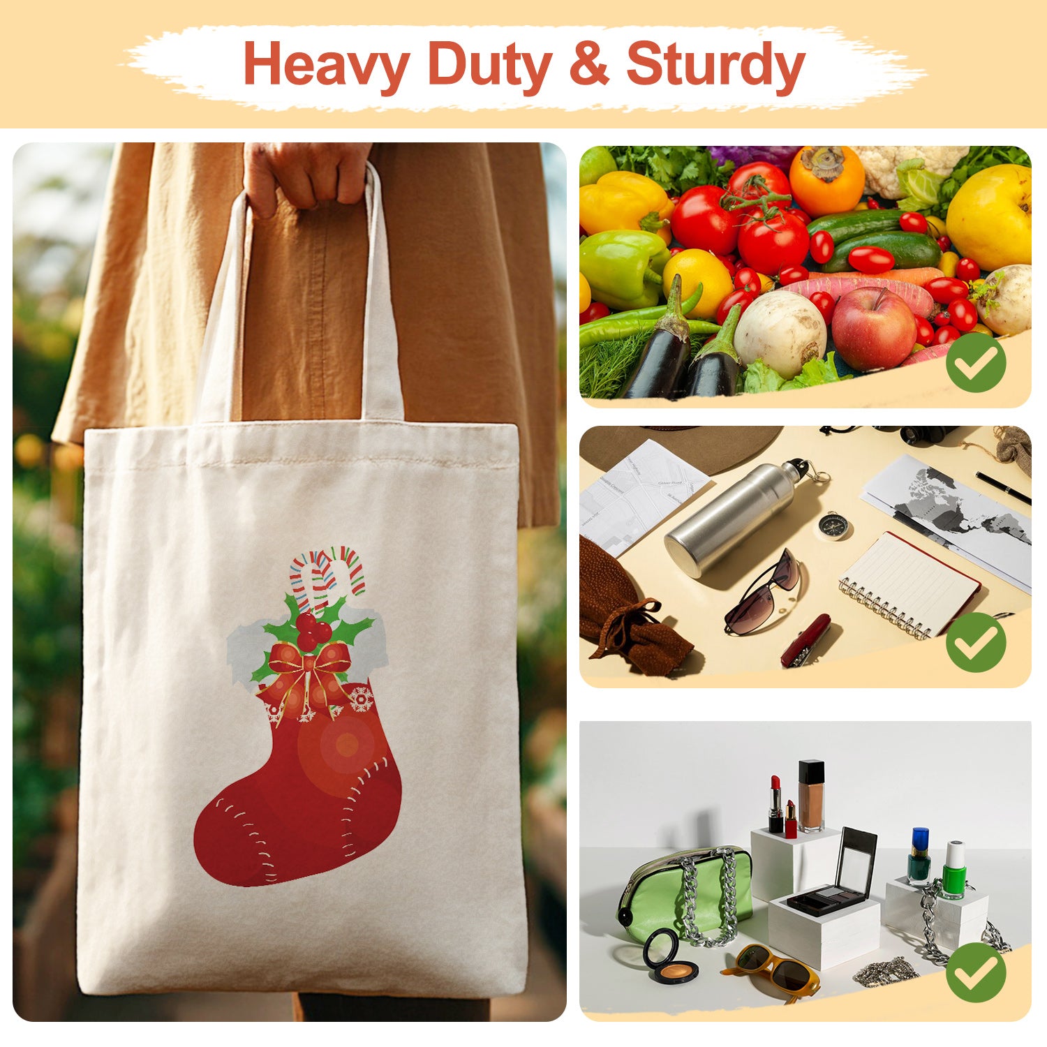 Festive Stocking Carry Bag paint by numbers kit