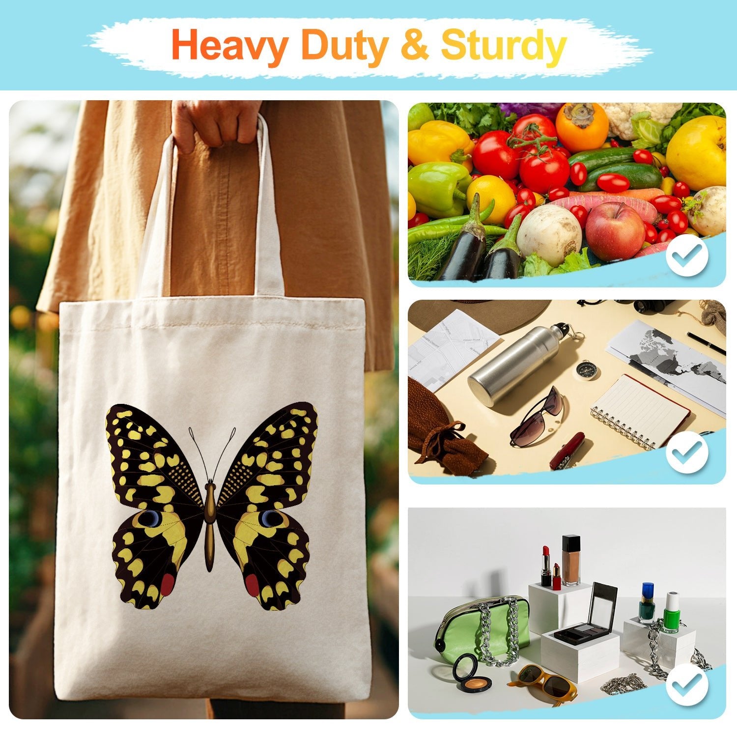 Midnight Butterfly Carry Bag paint by numbers kit