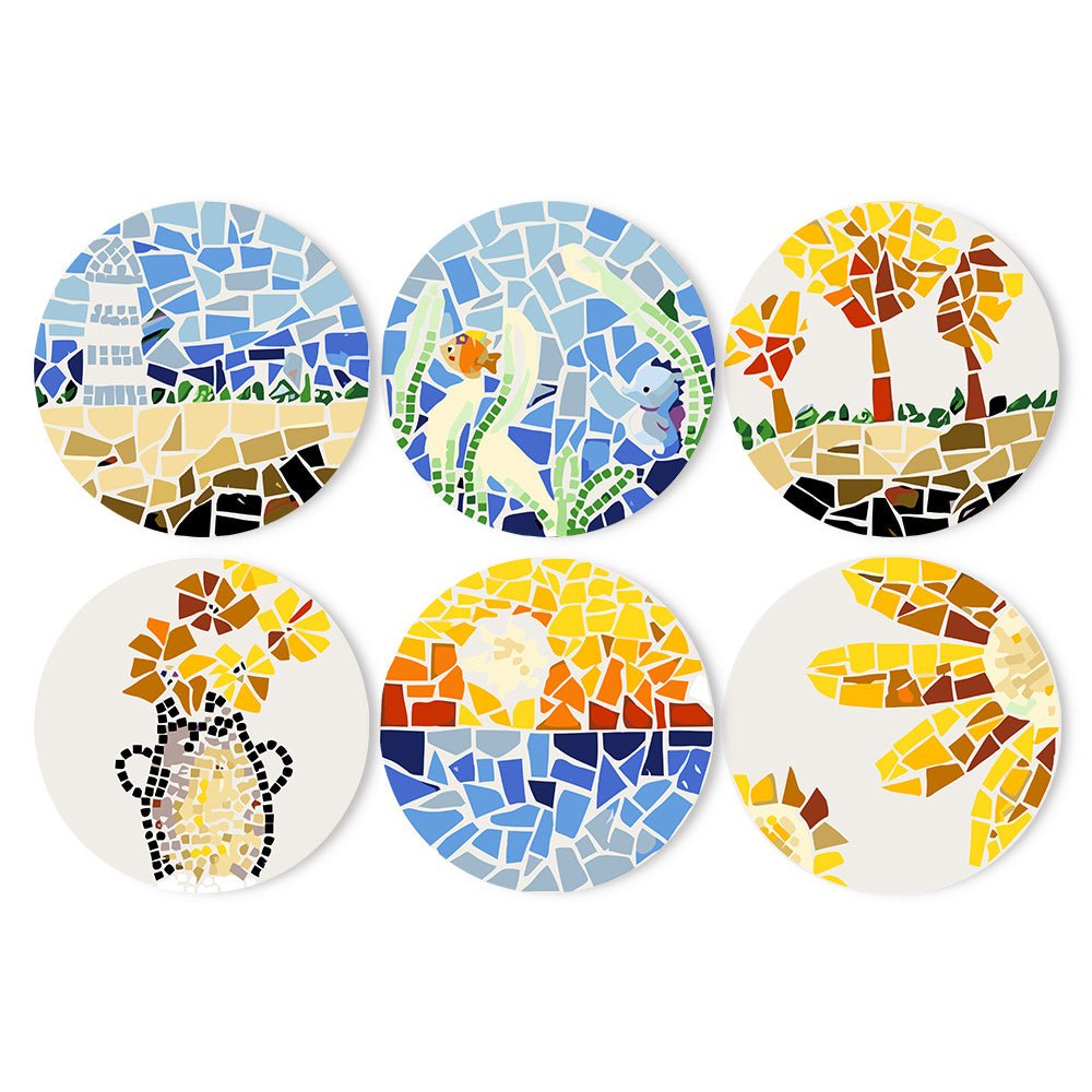 Mosaic Storyscapes (6 Pieces) paint by numbers kit