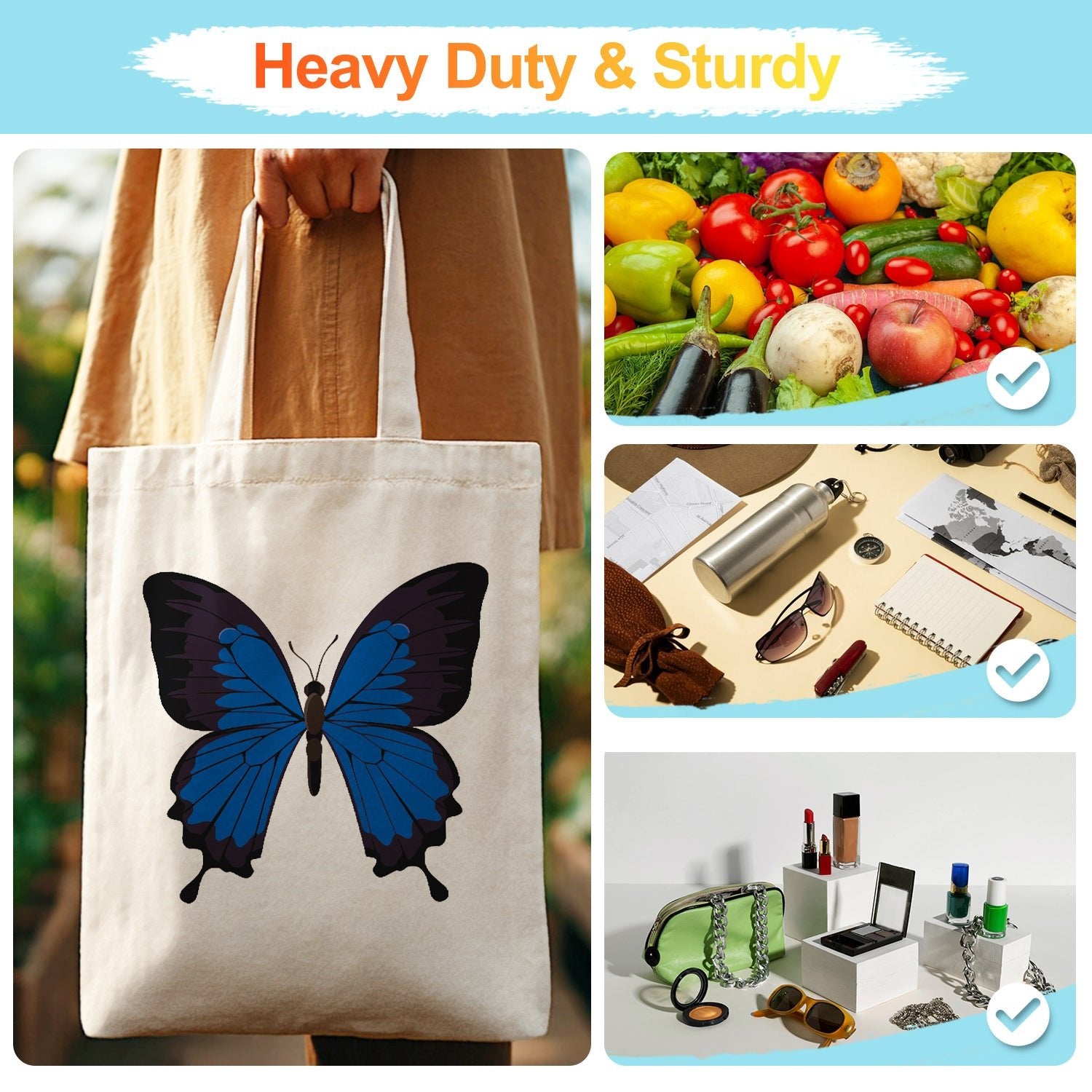 Sapphire Butterfly Carry Bag paint by numbers kit