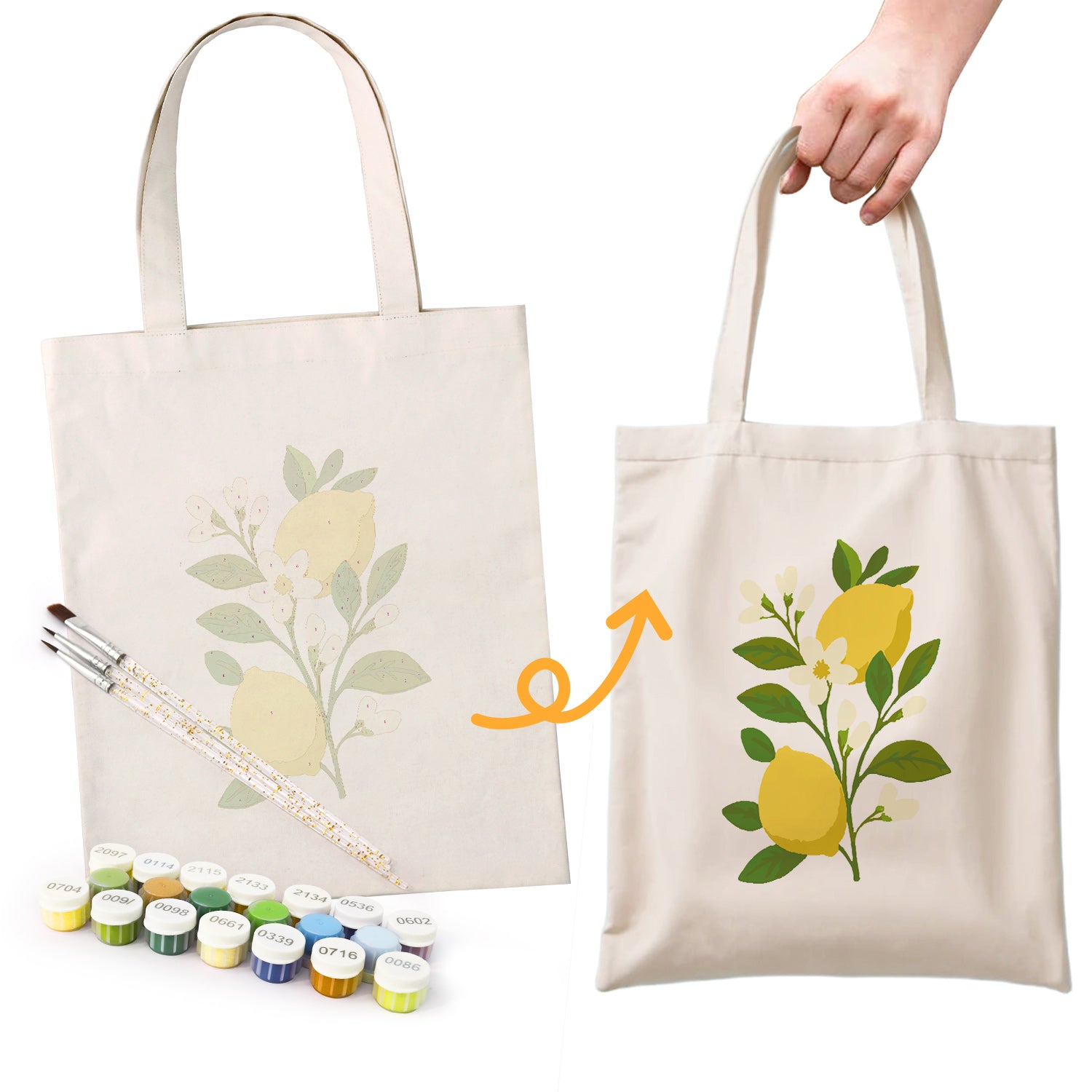 Lemon Grove Carry Bag paint by numbers kit