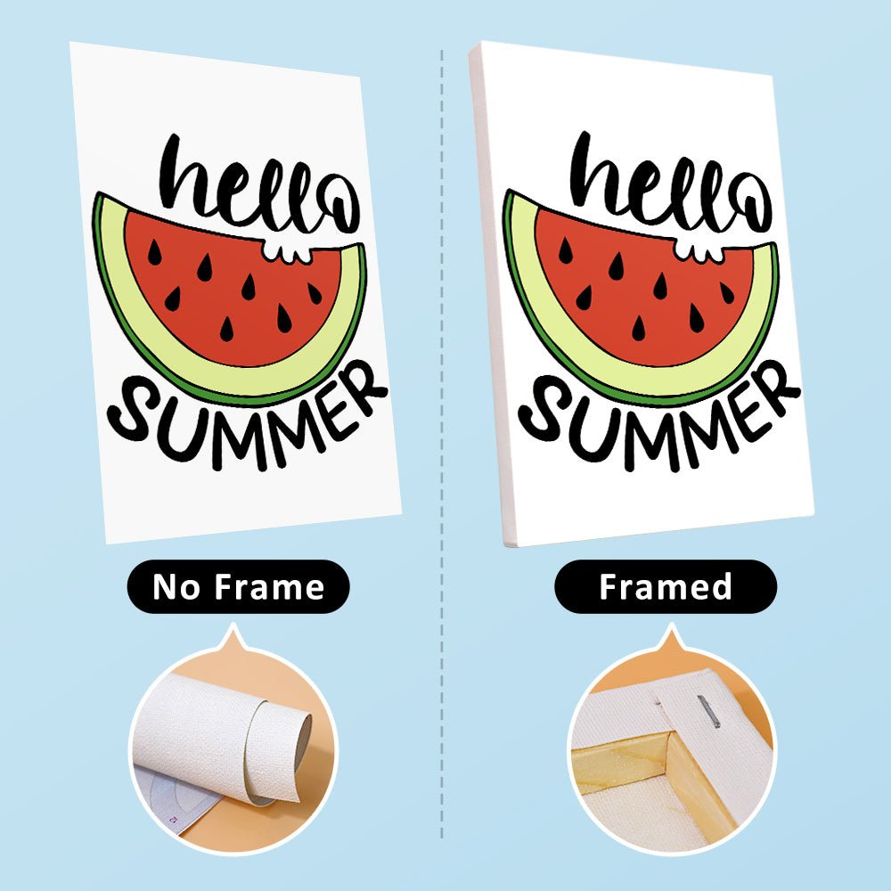 Hello Summer Melon - Mini Paint by Numbers Kit (6 Pieces) paint by numbers kit