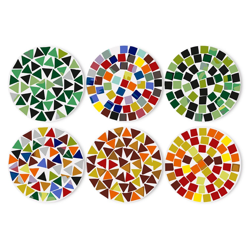 Chromatic Geometry (6 Pieces) paint by numbers kit