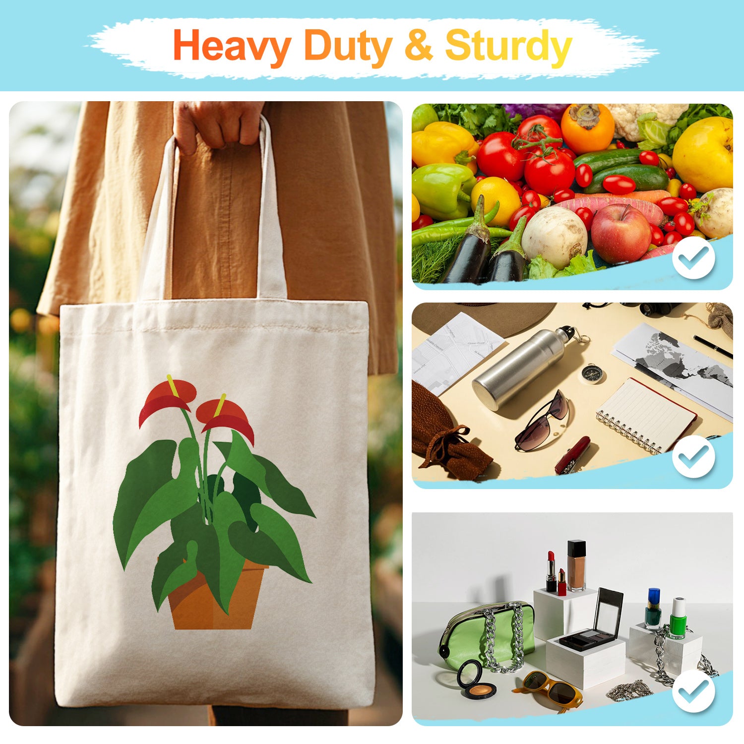 Anthurium Plant Carry Bag paint by numbers kit