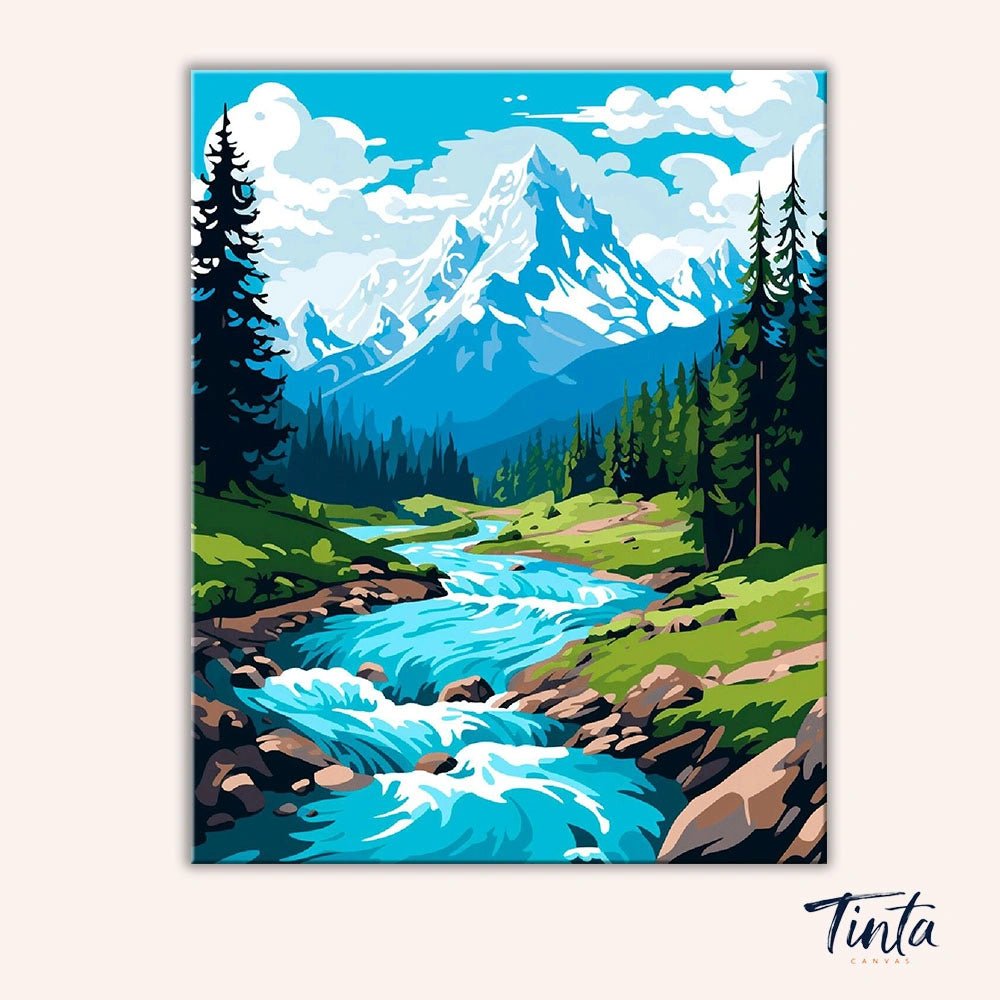 Mountain Drift paint by numbers kit