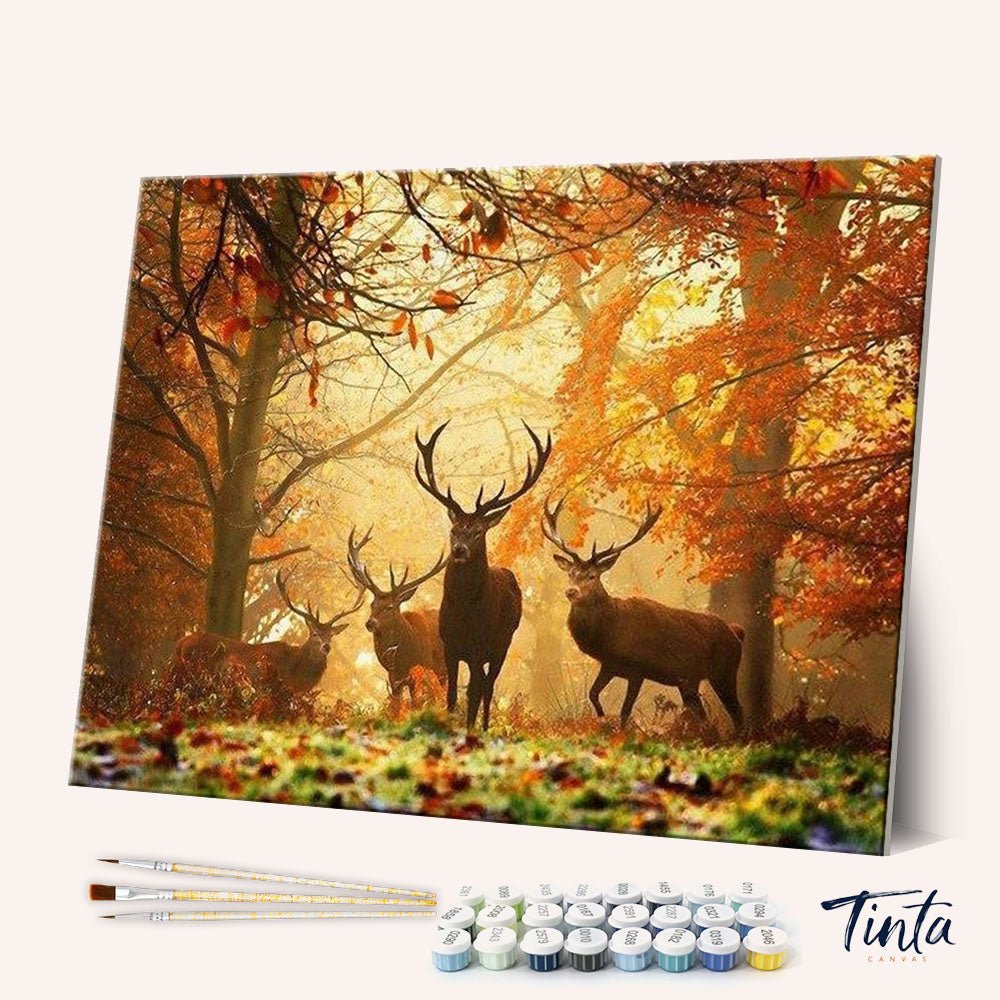 Autumn Majesty paint by numbers kit