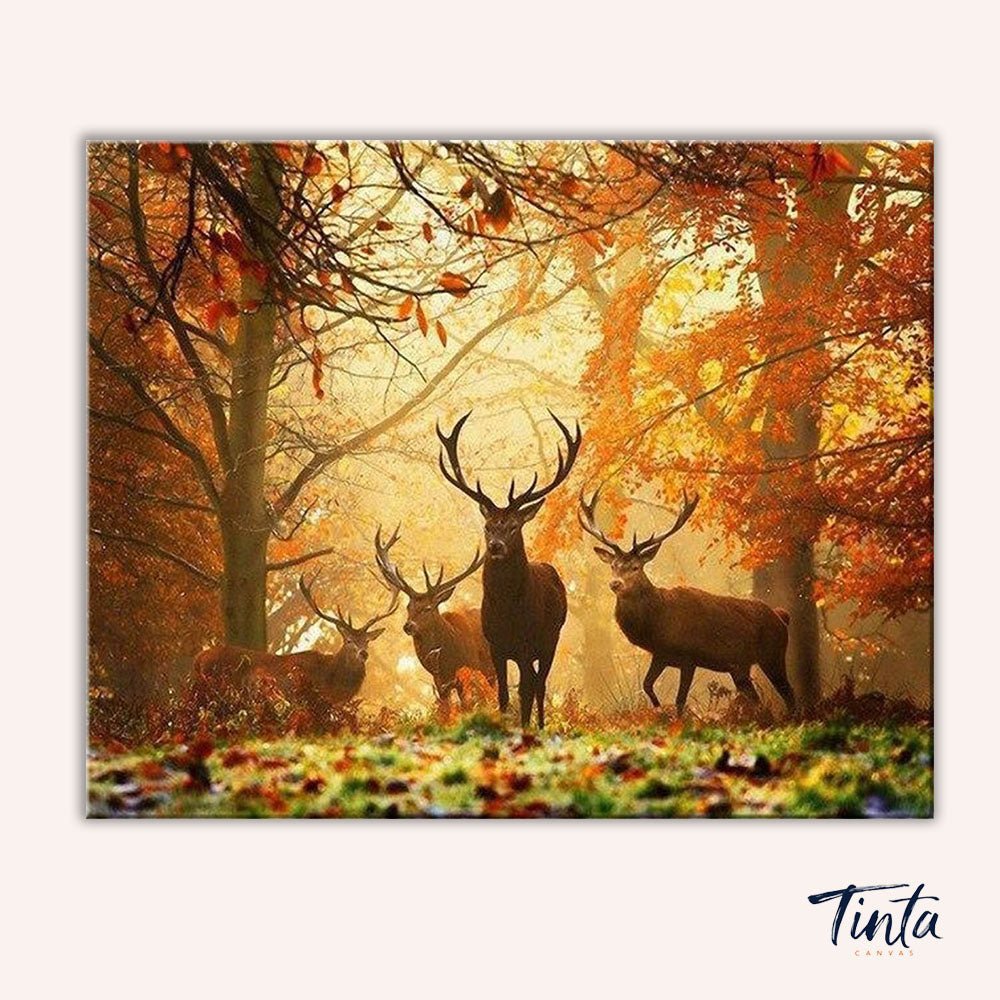 Autumn Majesty paint by numbers kit