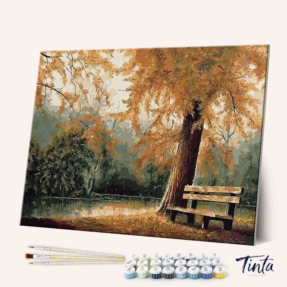 Autumn Park paint by numbers kit