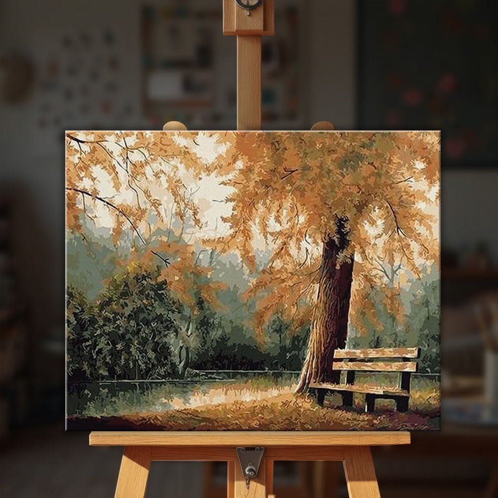 Autumn Park paint by numbers kit