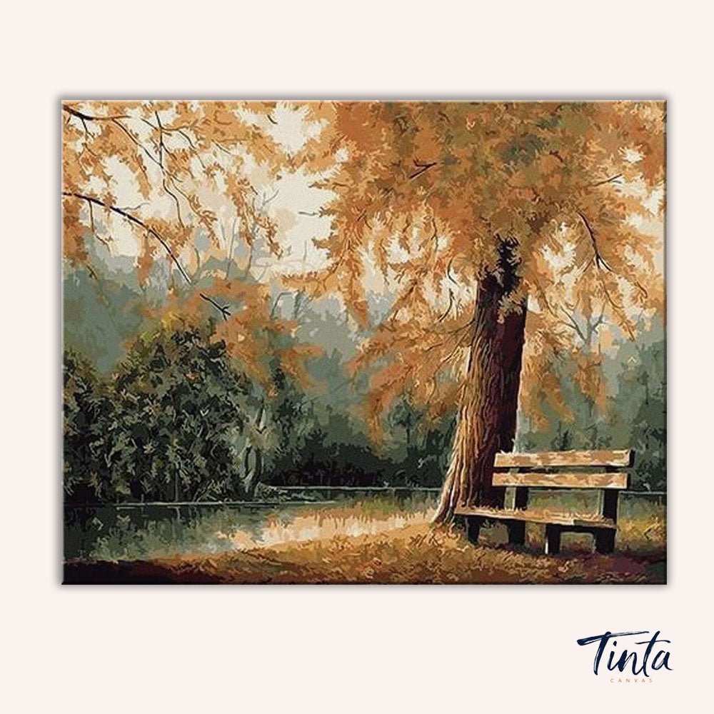 Autumn Park paint by numbers kit