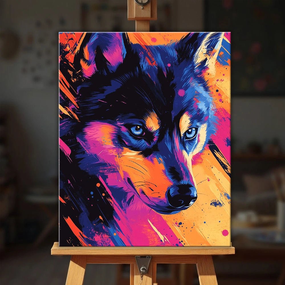Agile Husky paint by numbers kit