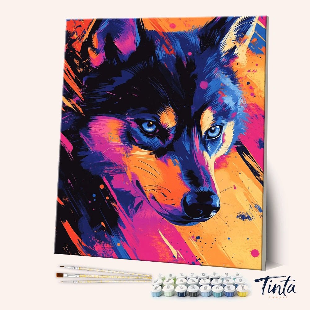 Agile Husky paint by numbers kit