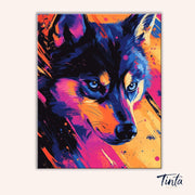 Agile Husky paint by numbers kit