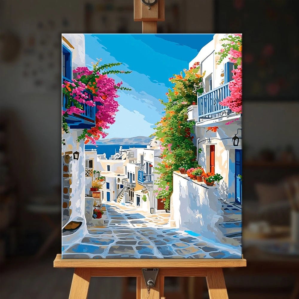 Aegean Steps paint by numbers kit