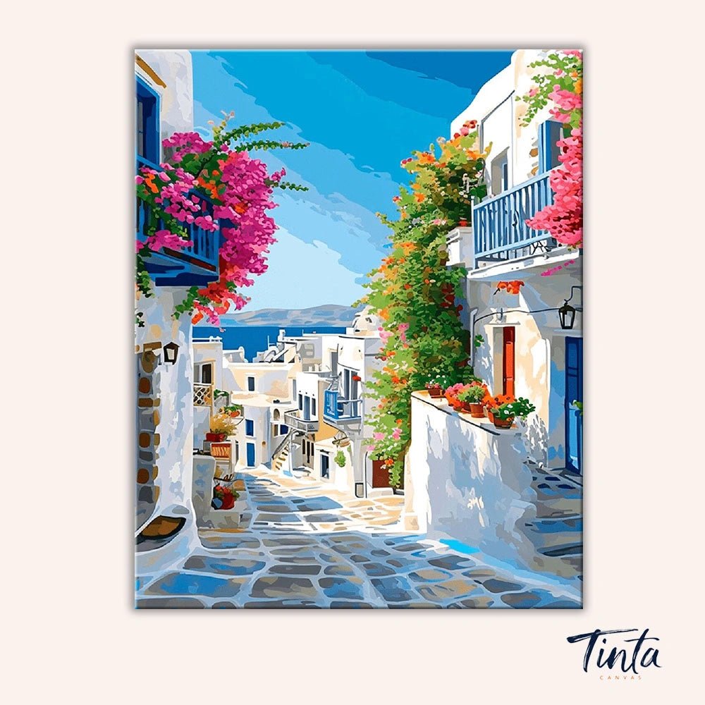 Aegean Steps paint by numbers kit