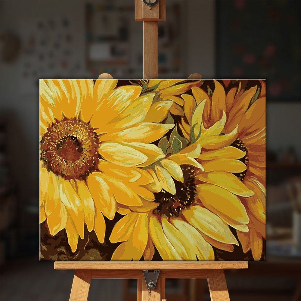 Blossom Sunflowers paint by numbers kit