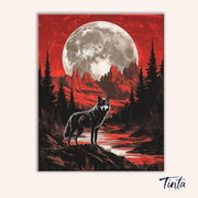 Under the Blood Moon paint by numbers kit