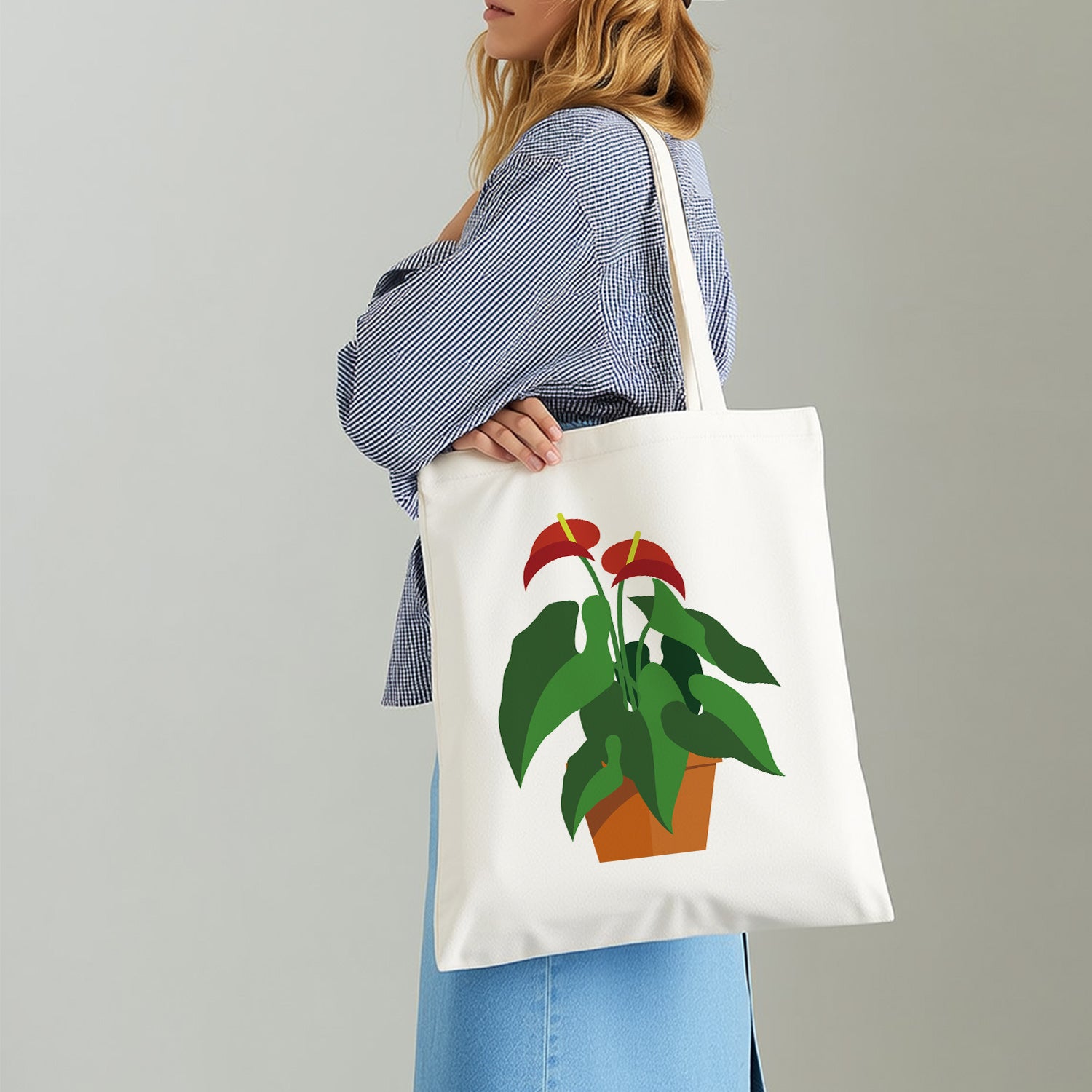 Anthurium Plant Carry Bag paint by numbers kit