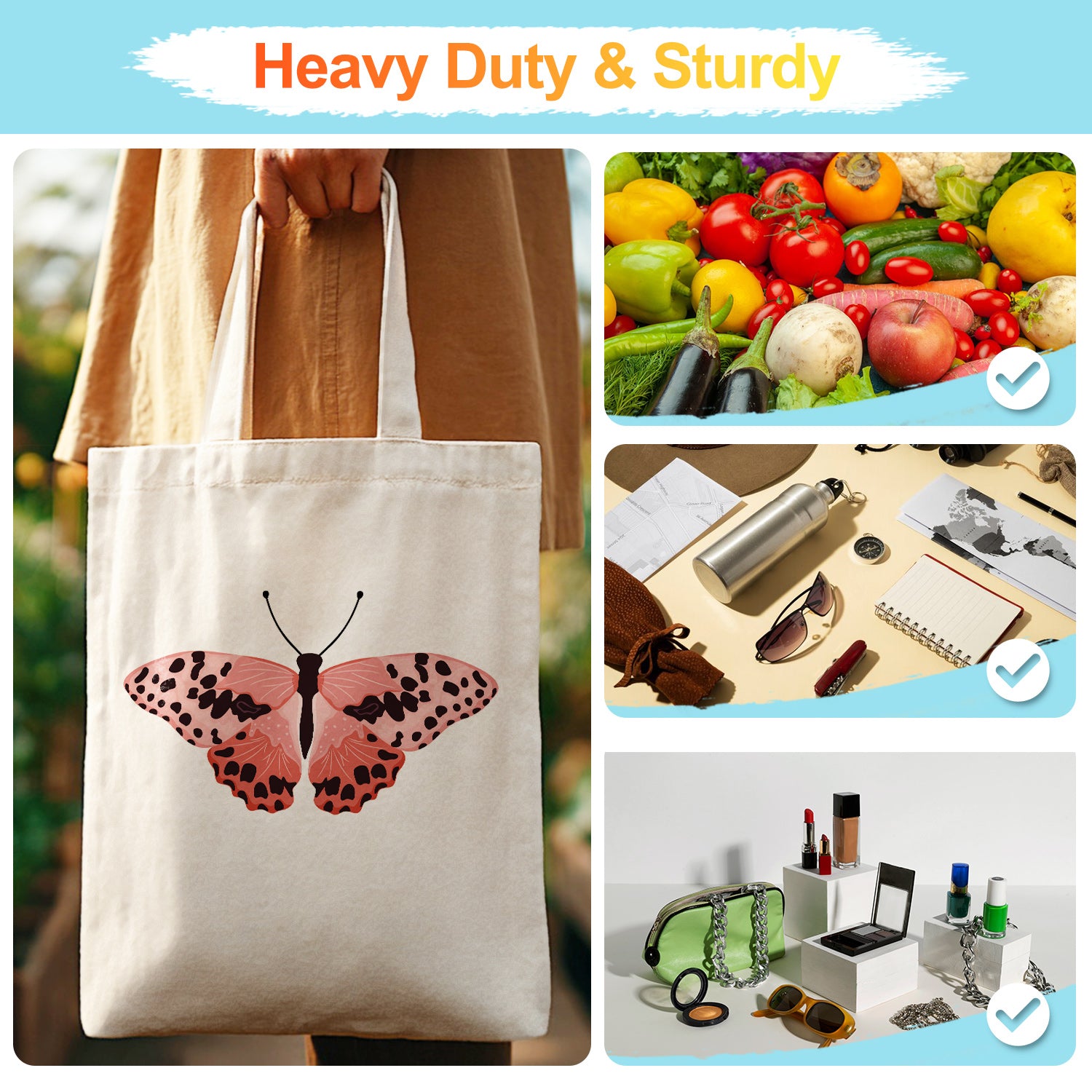 Coral Butterfly Carry Bag paint by numbers kit
