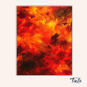 Abstract Autumn paint by numbers kit